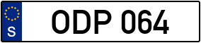 Trailer License Plate